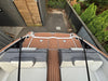 Toffee over Black Brushed Laser / 2 Inch Teak