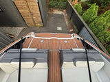 Toffee over Black Brushed Laser / 2 Inch Teak