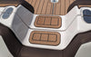 Teak over Espresso Brushed Laser / 2 Inch Teak