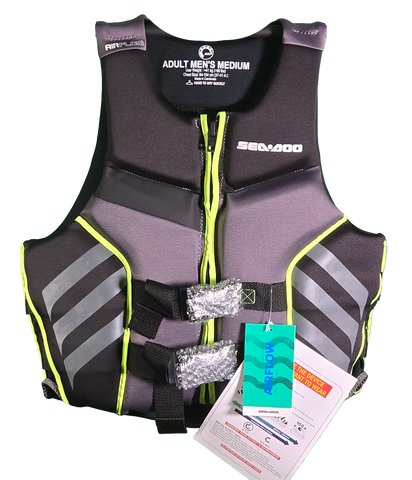 Sea-Doo Neoprene Airflow Black/Yellow PFD (MENS)