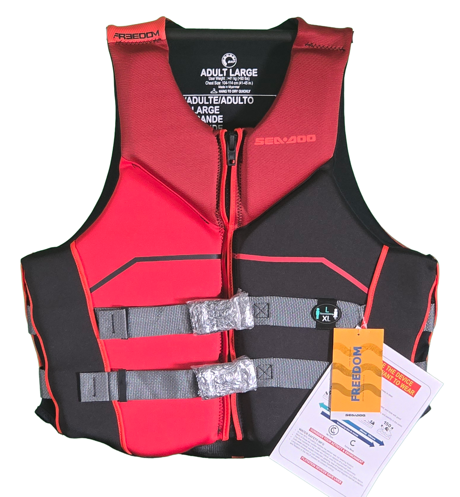 Sea-Doo Ecoprene Freedom Lava Red PFD (UNISEX)