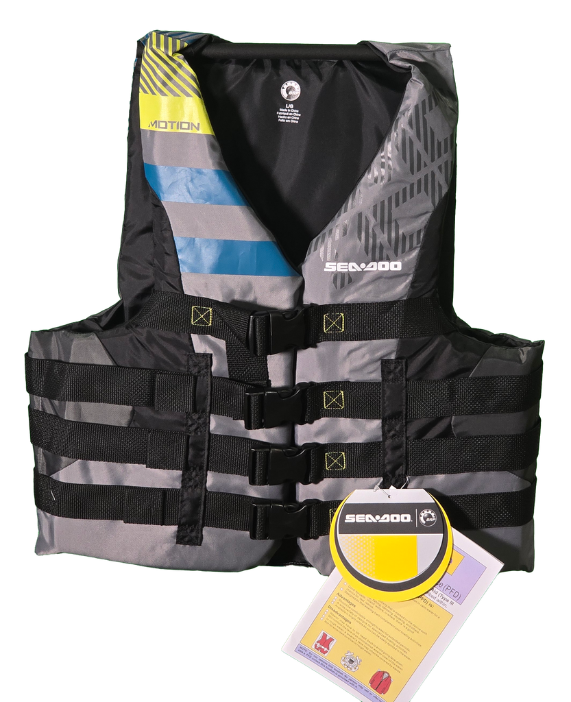 Sea-Doo Motion Gray/Black/Blue PFD (UNISEX)