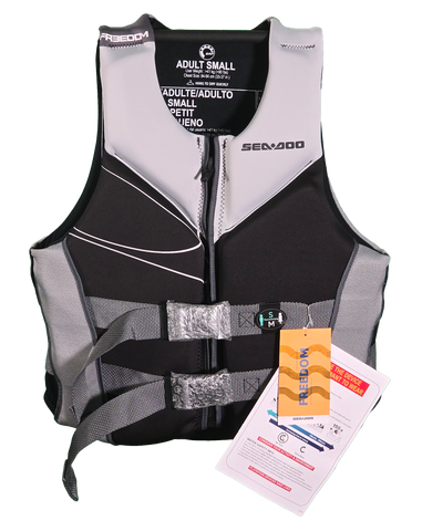 Sea-Doo Neoprene Freedom Stream Black PFD (LADIES) - SMALL