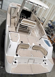 25ft FSH 21-Current MY / Champagne over Espresso Brushed Laser / 2 Inch Teak w/ Pinline