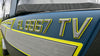 Slate Gray over Deep Blue over Neon Yellow
