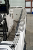 25ft FSH 21-Current MY / Titanium Gray over Black  Brushed Laser / 2 Inch Teak