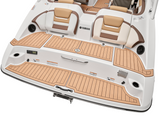 Teak over Espresso Brushed Laser / 2 Inch Teak