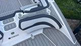 Titanium Gray over Black Brushed Laser / 2 Inch Teak
