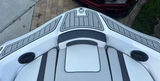Titanium Gray over Black Brushed Laser / 2 Inch Teak