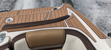 Teak over Espresso Brushed Laser / 2 Inch Teak