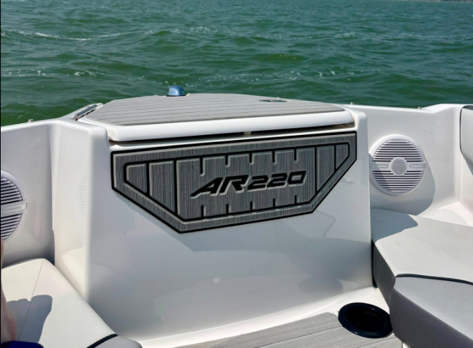 2 Inch Teak / Titanium Gray over Black Brushed Laser / AR220