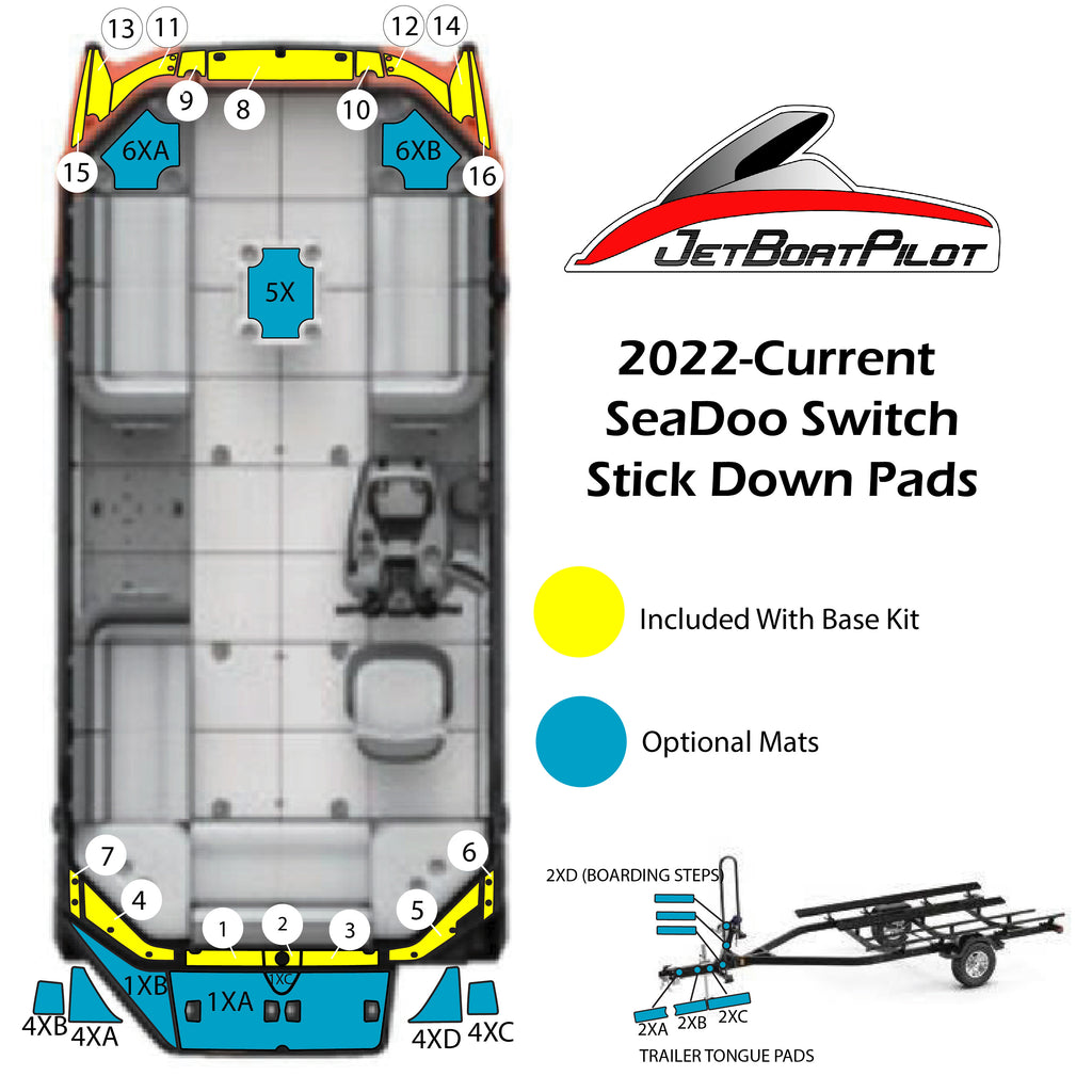 Swim Platform Marine Mat Kit For SeaDoo Switch JetBoatPilot