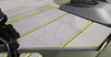 Slate Gray over Neon Yellow over Forest Green / Dragon Scales