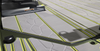 Slate Gray over Neon Yellow over Forest Green / Dragon Scales