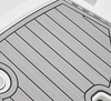 Titanium Gray over Black  Brushed Laser / 2 Inch Teak