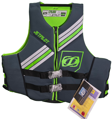 JET PILOT CAUSE GREEN NEOPRENE PFD (MEN'S)