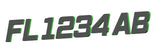 Charcoal Gray over Neon Green