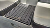 SeaDek Storm Gray over Black (closest to Slate Gray over Black Marine Mat) / 2 Inch Teak