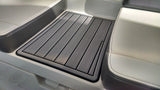 SeaDek Storm Gray over Black (closest to Slate Gray over Black Marine Mat) / 2 Inch Teak