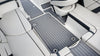 SeaDek Storm Gray over Black / 2 Inch Teak (Closest Marine Mat match is Slate Gray over Black)