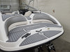 SeaDek Storm Gray over Black / 2 Inch Teak (Marine Mat closest match is Slate Gray over Black)