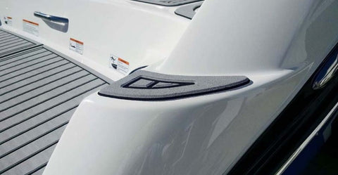 Storm Gray over Black / 2 Inch Teak (Closest Marine Mat color match is Slate Gray over Black)