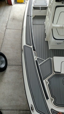 19ft FSH 2016-2018 MY / Storm Gray SeaDek / Pinline Style (Closest Marine Mat color: Slate Gray which is a shade darker, Titanium Gray is a lighter alternative)