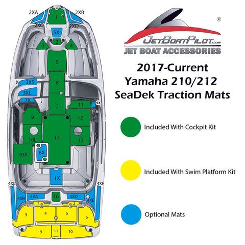Marine Mat Optional Combo For Yamaha 21 Foot Sport Boats (2017-22 MY)