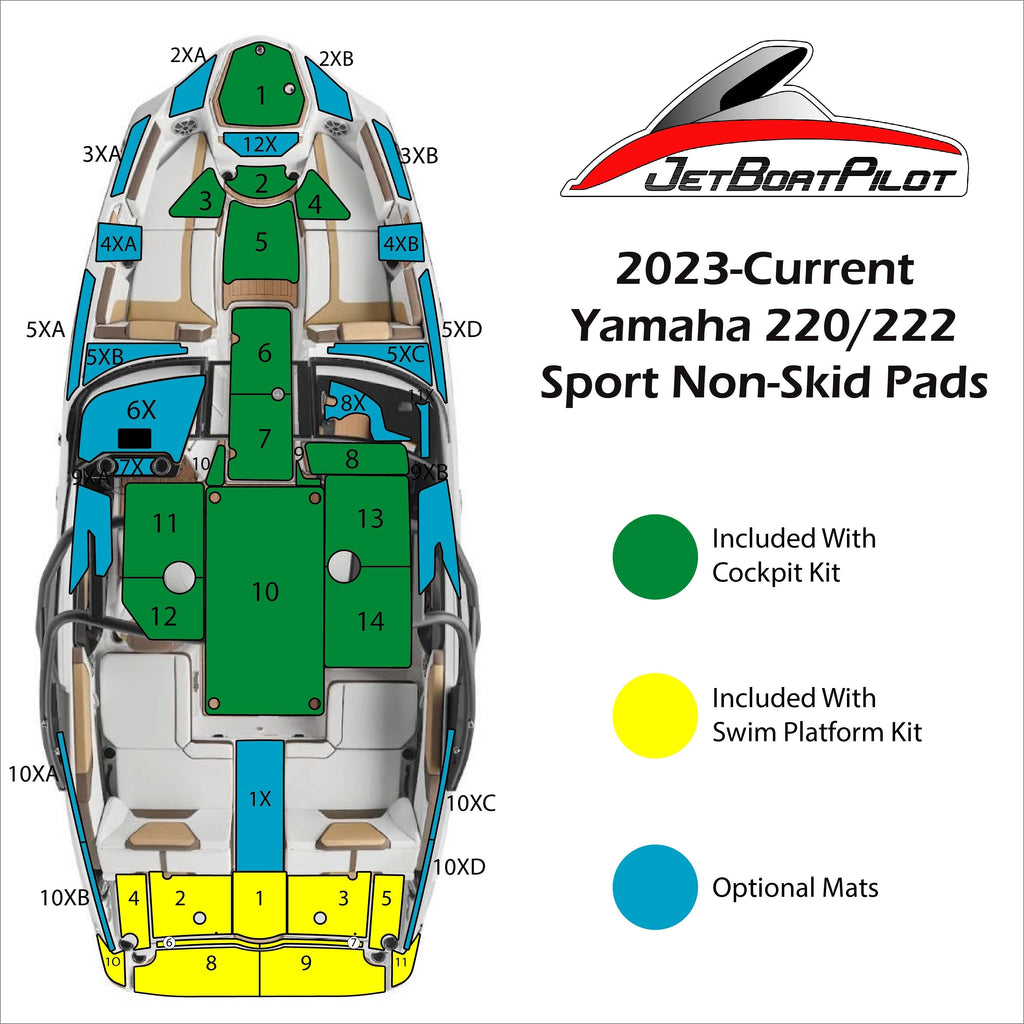 Marine Mat Optional Combo For Yamaha 22 Foot Sport Boats 2023 MY marine-mat-optional-combo-for-yamaha-22-foot-sport-boats-2023-my