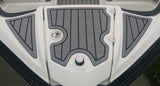 Storm Gray over Black / 2 Inch Teak (Closest Marine Mat color match is Slate Gray over Black)