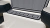 SeaDek Storm Gray over Black / 2 Inch Teak (Closest Marine Mat match is Slate Gray over Black)