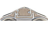 Terra over Black / 2 Inch Teak