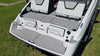 25ft Sport 21-Current MY / Titanium Gray over Black Brushed Laser / 2 Inch Teak