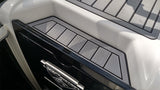Storm Gray over Black / 2 Inch Teak (Closest Marine Mat color match is Slate Gray over Black)