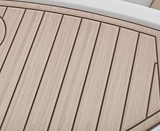 Champagne over Espresso Brushed Laser / 2 Inch Teak