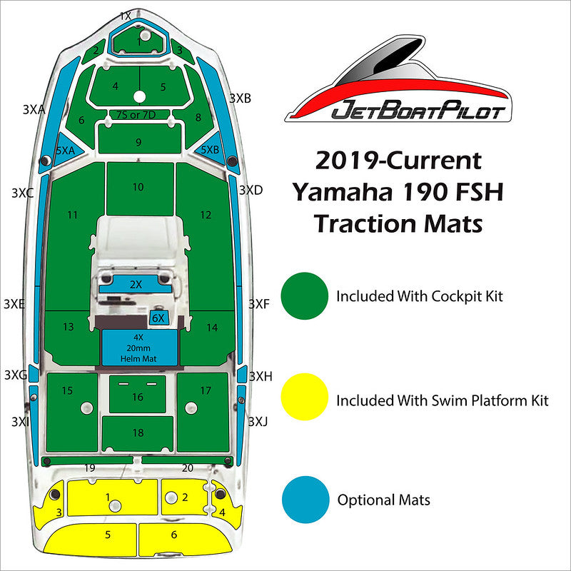 Marine Mat for Yamaha 190/195 FSH (2019-Current) – JetBoatPilot Marine Mat for Yamaha 190/195 FSH (2019-Current) – JetBoatPilot