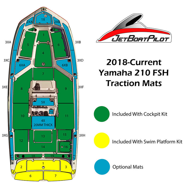 Marine Mat for Yamaha 210 FSH (2018-22 MY) – JetBoatPilot