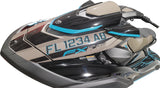 Black over Gulfstream Blue