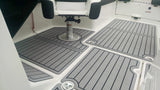 Storm Gray over Black / 2 Inch Teak (Closest Marine Mat color match is Slate Gray over Black)