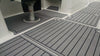 Storm Gray over Black / 2 Inch Teak (Closest Marine Mat color match is Slate Gray over Black)