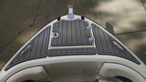 SeaDek Storm Gray over Black (closest to Slate Gray over Black Marine Mat) / 2 Inch Teak