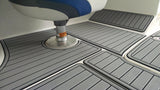 23ft 2003-2006 MY / Storm Gray SeaDek / 2 Inch Teak Style (Closest Marine Mat color: Slate Gray which is a shade darker, Titanium Gray is a lighter alternative)