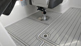 Cool Gray over Storm Gray Embossed / 2 Inch Teak (No longer available - placement reference only)