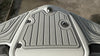Cool Gray over Storm Gray Embossed / 2 Inch Teak (No longer available - placement reference only)