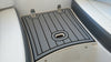Material Shown is Embossed Storm Gray over Black and Is Used Only For Placement Reference - Color and Style Not Available for Purchase