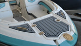 Material Shown is Embossed Storm Gray over Black and Is Used Only For Placement Reference - Color and Style Not Available for Purchase