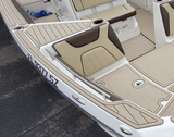 25ft FSH 21-Current MY / Champagne over Espresso Brushed Laser / 2 Inch Teak