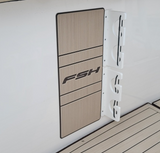 FSH Reel Pad / Champagne over Espresso Brushed Laser