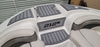 SeaDek Storm Gray over Black / 2 Inch Teak (Marine Mat closest match is Slate Gray over Black)