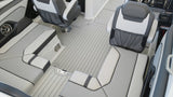 Cool Gray over Storm Gray Embossed / 2 Inch Teak (No longer available - placement reference only)